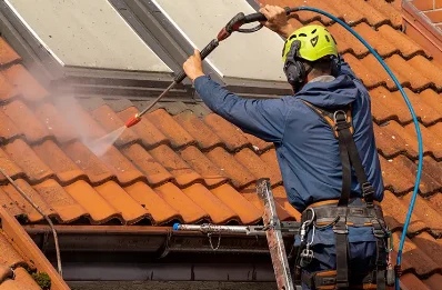 Démoussage et hydrofuge de toiture à Romillé